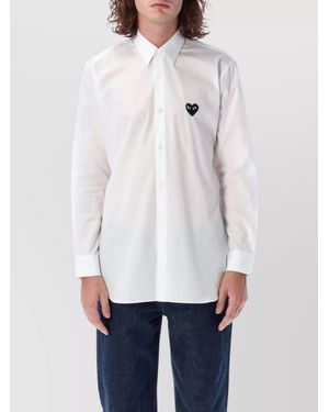 COMME DES GARÇONS PLAY Cotton Long-Sleeve Shirt - White