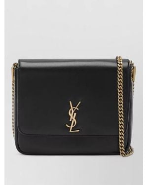 Saint Laurent Chain Strap Cross Body Bag Hardware - Black
