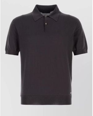 Prada Shirt Collar Polo - Black