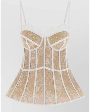 GIUSEPPE DI MORABITO Bustier Top - Natural