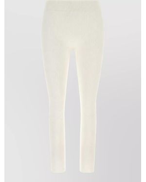 Perfect Moment Ribbed High-Rise Leggings - White