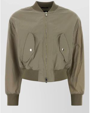 Tatras Nylon Ottamota Bomber Jacket Front Pockets - Green