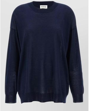 P.A.R.O.S.H. Knit Jumper Round Neck Long Sleeves - Blue