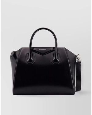 Givenchy Antigona Small Leather Shoulder Bag - Black