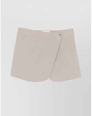 Coperni Knee-Length A-Line Wrap Skirt - White