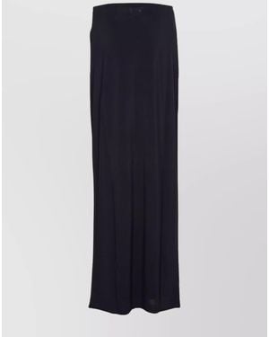 Jean Paul Gaultier High-Rise Long Viscose Skirt - Blue