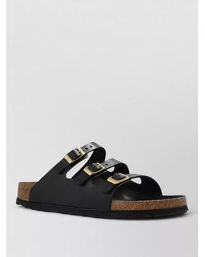 Birkenstock Leather Florida Sandals - Black