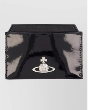 Vivienne Westwood Polyurethane Card Holder - Black