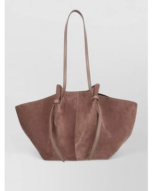 Yuzefi Mochi Large Leather Shoulder Bag - Brown