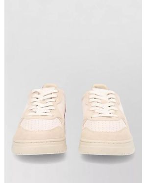 Autry Suede Low-Top Sneakers - Natural