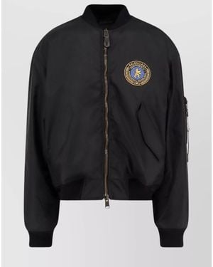 Balenciaga Down Large Fit Bomber Jacket - Black
