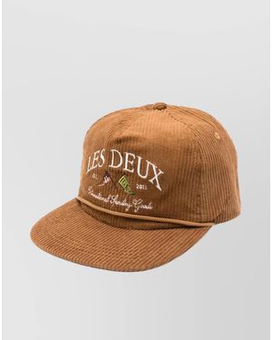 Les Deux Corduroy Cap Ivy League - Brown