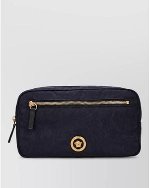 Versace Fabric Crossbody Bag - Blue