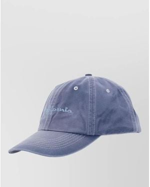 ERL Cotton Logo-Embroidered Cap - Blue