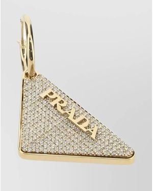 Prada 925 Symbol Right Earring - Natural