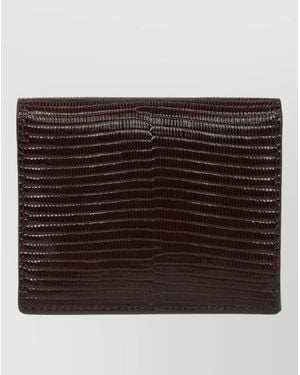 TOTEME Leather Cardholder - Brown