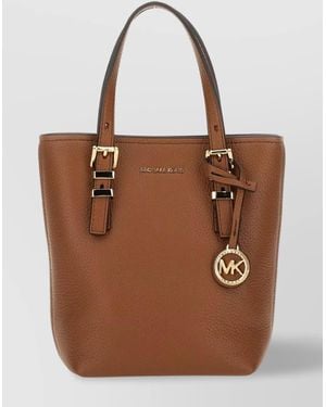 Michael Kors "Quinn" Bag Cross-Body Top Handles - Brown