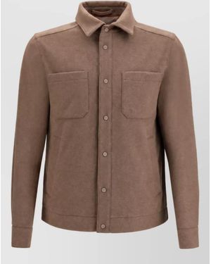 Herno Polyester Jacket - Brown
