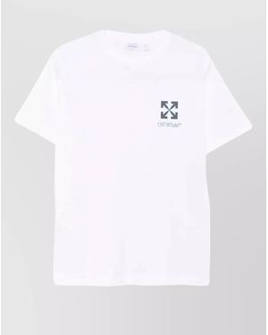 Off-White c/o Virgil Abloh Cotton Logo Print Short-Sleeve T-Shirt - White