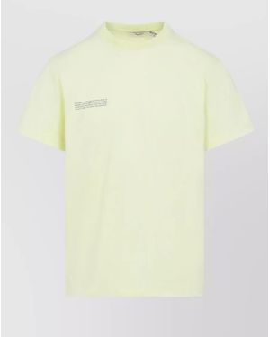 PANGAIA Cotton Logo-Print Short-Sleeve T-Shirt - Yellow