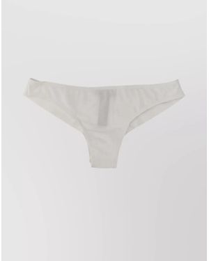DSquared² Logo Elastic Waistband Low-Rise Briefs - White