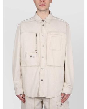 Isabel Marant Pascual Denim Jacket Chest Pockets - Natural