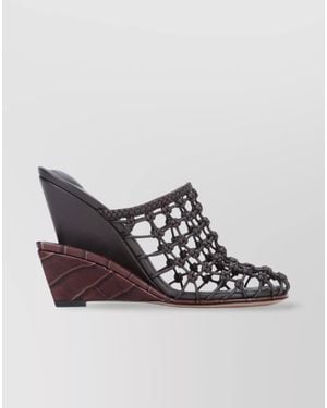 Jacquemus Leather Court Shoes - Black