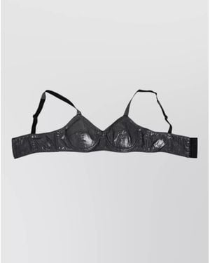 Dolce & Gabbana Silk Balconette Bra - Metallic