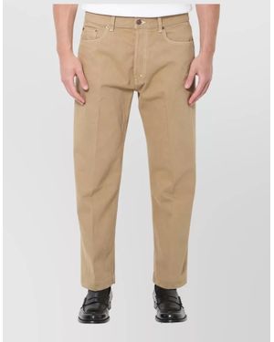 Celine Mid-Rise Straight-Leg Denim Jeans - Natural