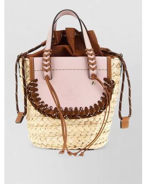 CUBA LAB San Pa Habanera Trek Woven Bucket Bag - Pink