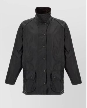 Barbour Waxed Cotton Jacket - Grey