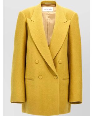Dries Van Noten Wool Blink Blazer - Yellow