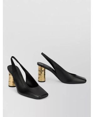 Givenchy Slingback Sandals Open Back Square Toe Heel - Multicolor