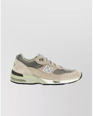 New Balance Leather Low-Top Trainers - Metallic