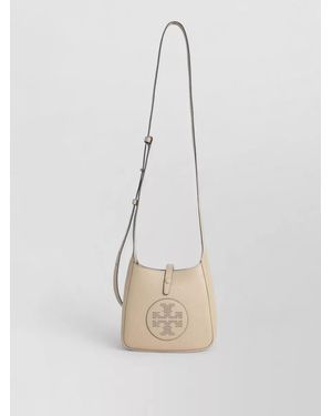 Tory Burch Miller Swing Medium Leather Crossbody Bag - White