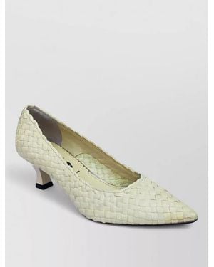 LA ROSE Wooden Court Shoes - Metallic