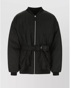 Prada Recycled Nylon Padded Jacket - Black