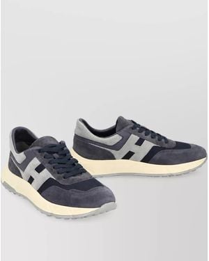 Hogan Leather Low-Top Sneakers - Blue
