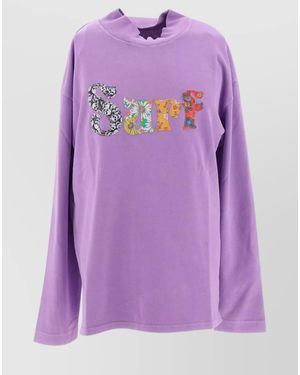 ERL Cotton Sweatshirt - Purple