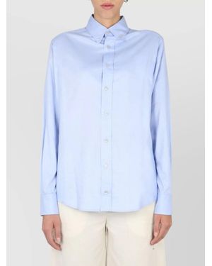Ballantyne Cotton Oxford Shirt - Blue