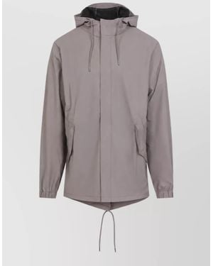 Rains Waterproof Fishtail Raincoat - Grey