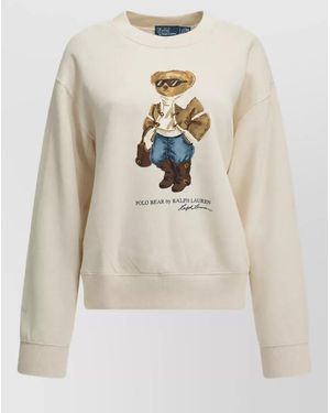 Polo Ralph Lauren Polo Bear Crew-Neck Sweatshirt - Natural