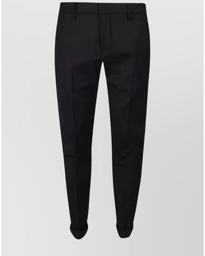 Dondup Low-Rise Tailored Trousers - Black