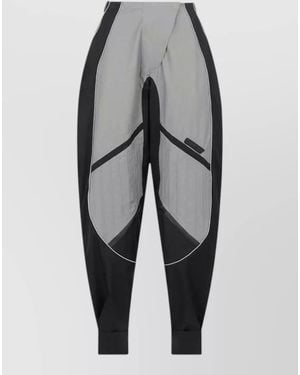 The Attico Motorsport Panelled Technical Balloon Leg Trousers - Grey