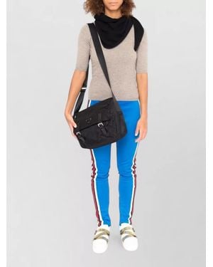 LA ROSE Cashmere 3/4-Sleeve Knitted Top - Blue