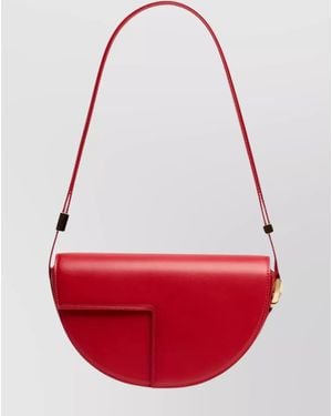 Patou Leather Shoulder Bag - Red