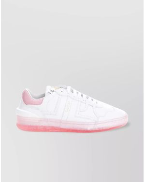 Lanvin Leather Low-Top Trainers - Pink