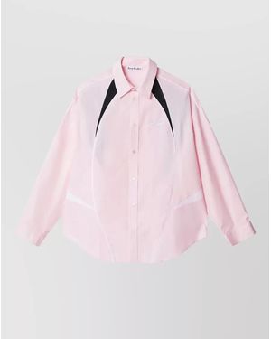 Acne Studios Block Design Long Sleeve Shirt - Pink