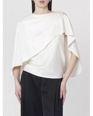 Jonathan Simkhai Eliora Cream Satin Blouse - White