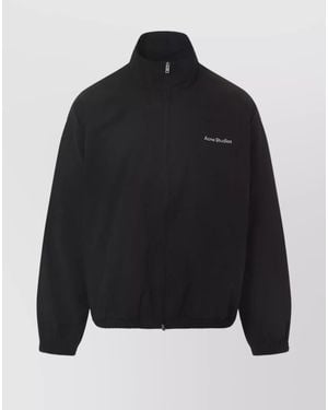 Acne Studios Cotton Logo Lightweight Jacket - Black